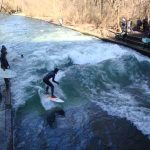 Surfing on the Eisbach