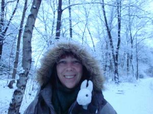 Helen & Zec in the snow